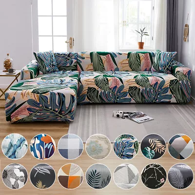 Sofa Cover Stretch Couch Lounge Chair Slipcover Protector L Shape 1 2 3 4 Seater • $21.99