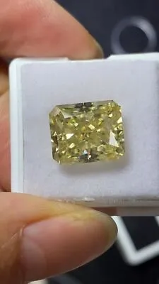1 Ct Yellow Color Diamond Loose Radiant Cut VVS1 With Certificate + Free Gift • £45.78