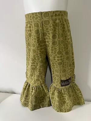 Matilda Jane Big Ruffles Baby Girls Pants Green Floral Size 12 Months  • $10.57