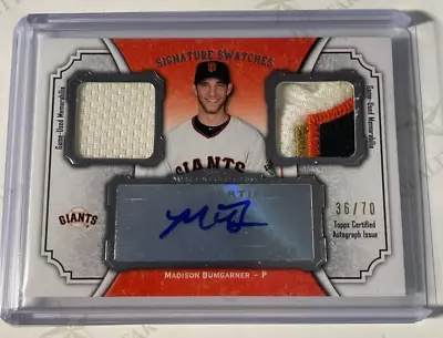 Madison Bumgarner 2012 Topps Museum Collection 4 Color Patch Autograph #36/70 • $69