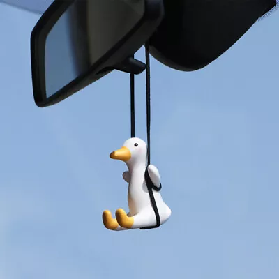 Little Duck Swing Car Pendant Decoration Cute Duck Auto Rear View Mirror PeA:da • £4.38