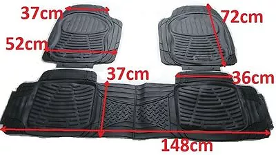 $49.99 • Buy Black Rubber Floor Mat Fit Mitsubishi Outlander,pajero,triton,magna,verada