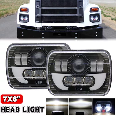 7X6'' 5X7  DRL LED Headlights Sealed Beam For Mack CH CH600 MS300P CS200P Truck • $53.11