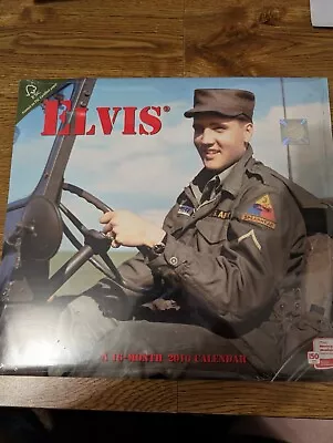 ELVIS PRESLEY 2010 16 - Month Calendar U S Army Photos  SEALED  • $5.99