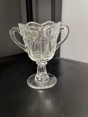 Vintage Glass Cut Footed Sugar Bowl/ Dessert Cup • $10