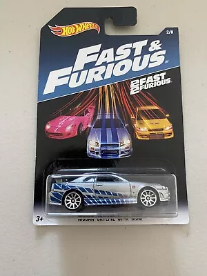 2017 Hot Wheels 2 Fast 2 Furious Nissan Skyline GT-R (R34) • $20