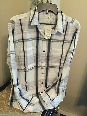 Mudd Womens Medium Button-Down Shirt New • $18