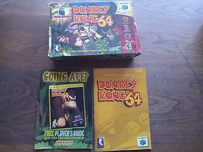 Donkey Kong 64 Collector's Edition Yellow Pack Box And Manual Only No Game • $59.99