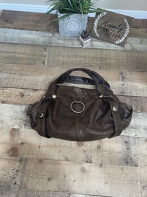 GUSTTO Brown Soft Leather Large Tote Bag Handbag Purse Hobo Satchel • $69.99