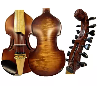 Baroque Master SONG 7×7 Strings 14  Viola D'Amorecarving Angel Scroll #15306 • £599