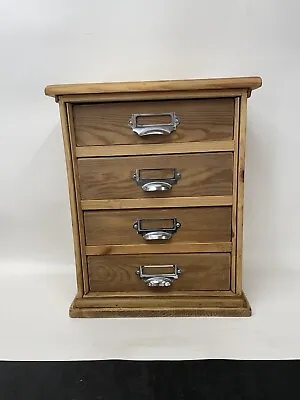 £99 • Buy Lovely Vintage Solid Pine Miniature Chest Of Drawers. Collectors Filing Chest