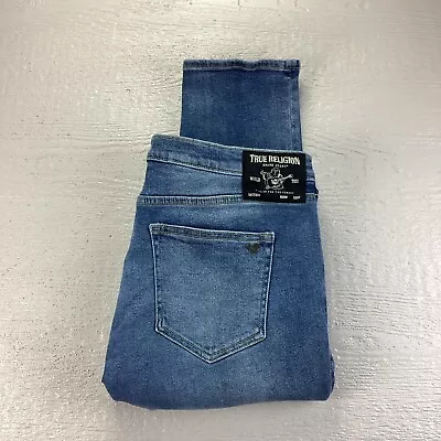 True Religion Rocco Relaxed Skinny Men’s Jeans 38x32 Blue Stretch Denim • $34.99