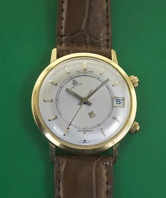 14K  Gold 36 Mm Vintage 50's  Le Coultre-Vacheron Automatic MEMOVOX DATE  Watch • $2999