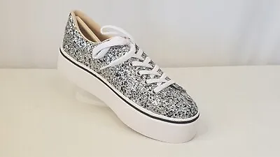 Ladies UGG Ozwear Thea Glittery Grey Sneakers Size 5M. NIB • £43.81