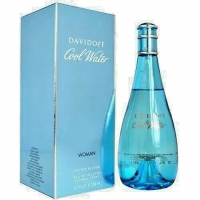 DAVIDOFF COOL WATER FOR WOMEN Eau De Toilette 200ml EDT Spray - Brand New • £36.80