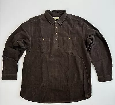 The Territory Ahead Shirt Mens 2XL Thick Flannel Collared Henley Gorpcore Camp • $19.99