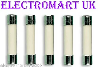 5 X 32mm Ceramic Fuses Anti Surge Slow Blow Time Delay Microwave Oven Catering   • £3.99