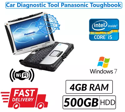 £415 • Buy PANASONIC TOUGHBOOK CF19  TOUCHSCREEN LAPTOP Core I5 3rd Gene@2.60 4GB 500GB