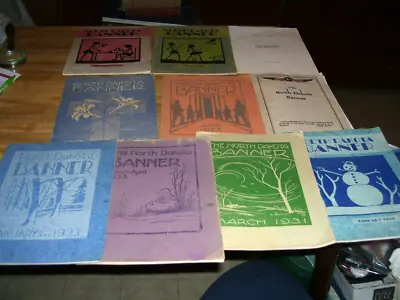 Lot Of 10 Vintage 1927-1937 Devils Lake ND North Dakota Banner School Yearbooks • $4.99