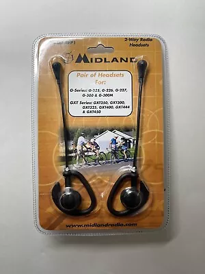 Midland Pair Of 2-Way Radio Headsets Model AVP1 New G Series Gxt Series  • $25