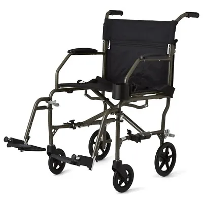 Medline Ultralight Transport Chair 300lb Silver 1Ct • $166.70