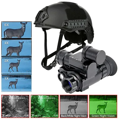 NVG10 Monocular Night Vision Goggles 1080P WiFi Hunting Observation Helmet Fast • £169.99