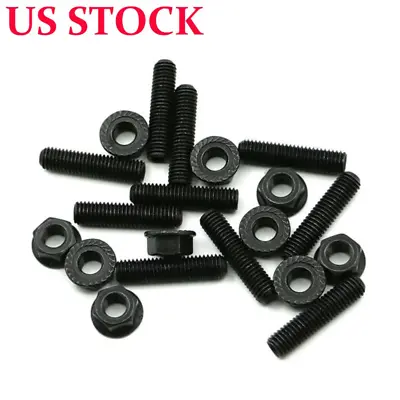 For Honda Acura Civic Del Header Black Exhaust Manifold Head Stud Bolt Kit Bolts • $16.49