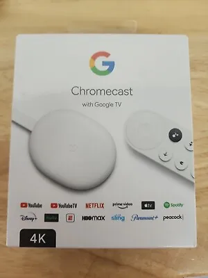 Google Chromecast With Google TV - Streaming Media Player In 4K HDR - Snow • $49.99