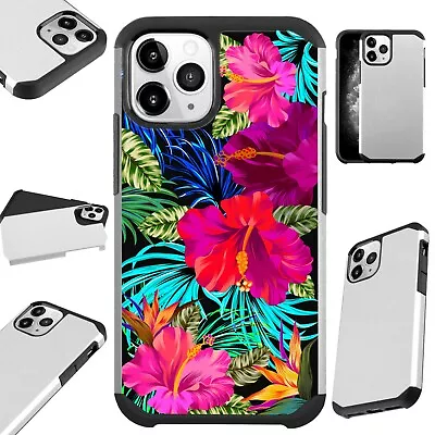 Fusion Case For IPhone 12/Mini/Pro Max Phone Cover WILD HIBISCUS FLOWER • $13.50