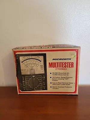 Vintage Micronta 27-Range Multitester 30000 Ohms • $26.99