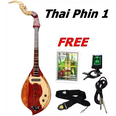 Thai Laos Phin Mandolin Folk Acoustic Electric String Musical Instrument PROFESI • $279.89