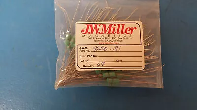 (10 PCS) 9250-181 JW MILLER RF Fixed Inductors 0.18uH 10% Obsolete • $17.95