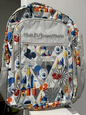 Disney Parks Disney Backpack Bag Mickey Mouse With Castle - Gray • $59.99