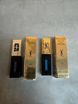 YSL The Holographics Lip Top Coat 508 & Glossy Stain Primary Colour Edition 52 • £18