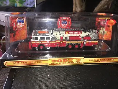 Code 3 FDNY Aerialscope Tower Ladder - Fire Truck- 17  “Limited Edition” • £134.99