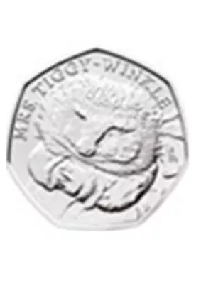 Mrs Tiggy-Winkle - Beatrix Potter 50p Fifty Pence Coin 2017 Circulated A • £1.60