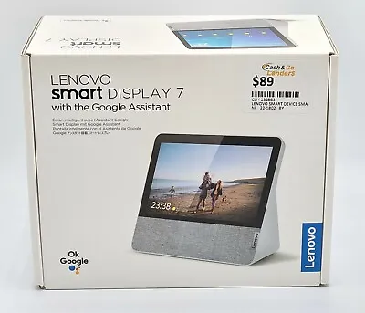 $89 • Buy Lenovo Smart Display 7 With Google Assistant CD-17302F -cgl3030