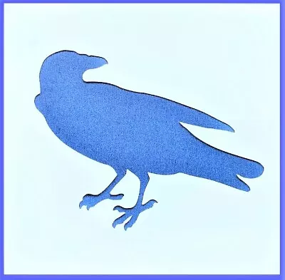 Flexible Stencil *CROW* Raven Bird Painting Card Making Small Or Medium • $3.20