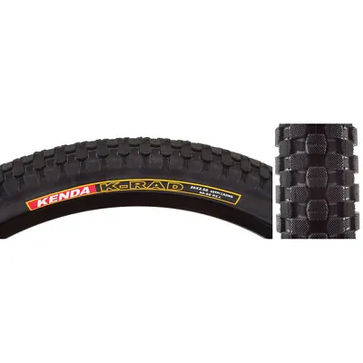 Kenda KRad Sport 26 X 2.5 Clincher Wire TPI 50 Black/Bsk Reflective SRC MTB Tire • $49.34