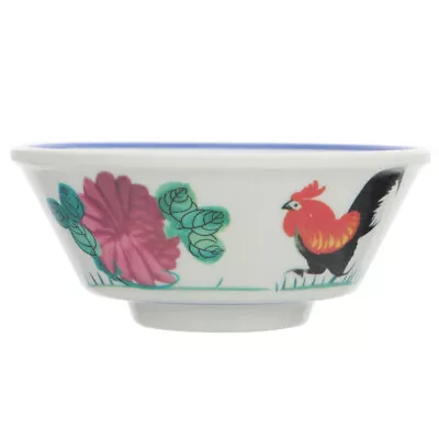  White Melamine Chicken Bowl Decorative Ceramic Bowls Vintage • £10.25