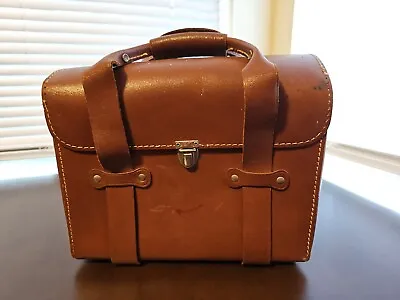 $19.99 • Buy Vintage Genuine Leather Brown Camera Carry Case MCM Hand Bag For Pentax Asahi ?