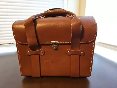 $19.99 • Buy Vintage Genuine Leather Brown Camera Carry Case MCM Hand Bag For Pentax Asahi ?