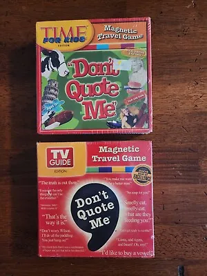 Magnetic Travel Board Game - Don't Quote Me - X2 • $14