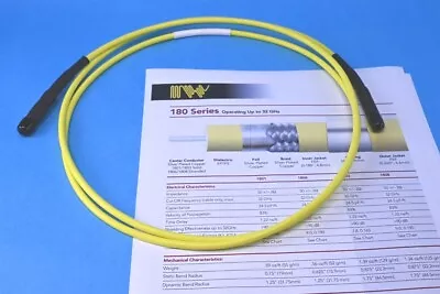 IW-Microwave Coax Cable 6' RF Test Cable Assembly SMA M-M DC-32 Ghz NEW IN BOX • $59.95