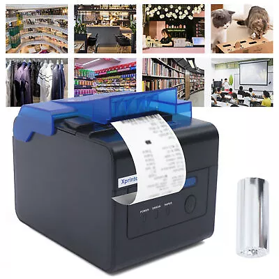 80mm Thermal Receipt Printer USB Ethernet LAN Serial Port With Auto Cutter POS  • $109.25