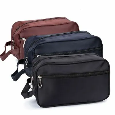 Man Travel Toiletry Bag Kit Gift For Men Shaving Organizer Case Gym Shower Bag • $9.59