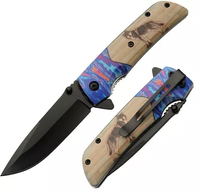 Rite Edge Voodoo Liner A/O Wolf Folding Knife 3.5  Stainless Blade ABS Handle • $12.79