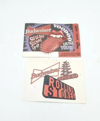 The Rolling Stones Voodoo Lounge VIP Tour Concert Pass Budweiser 94 Rock N Roll • $49.99