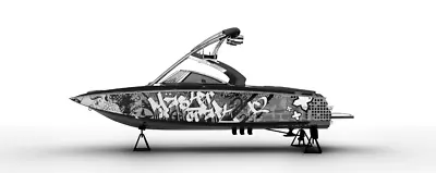 Graphic Kit Decal Boat Sportster - Speedster - Mastercraft X2 Wrap Skulltrash   • $727.55
