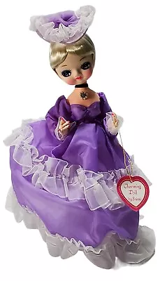 Vintage Big Eyes Bradley Doll 12  Purple Dress Blond Hair Korea  • $24.99